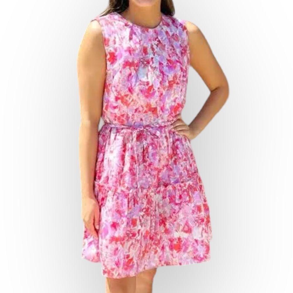 JADE NWT Melody Tam Braid Belt Cupcake Dress- size L